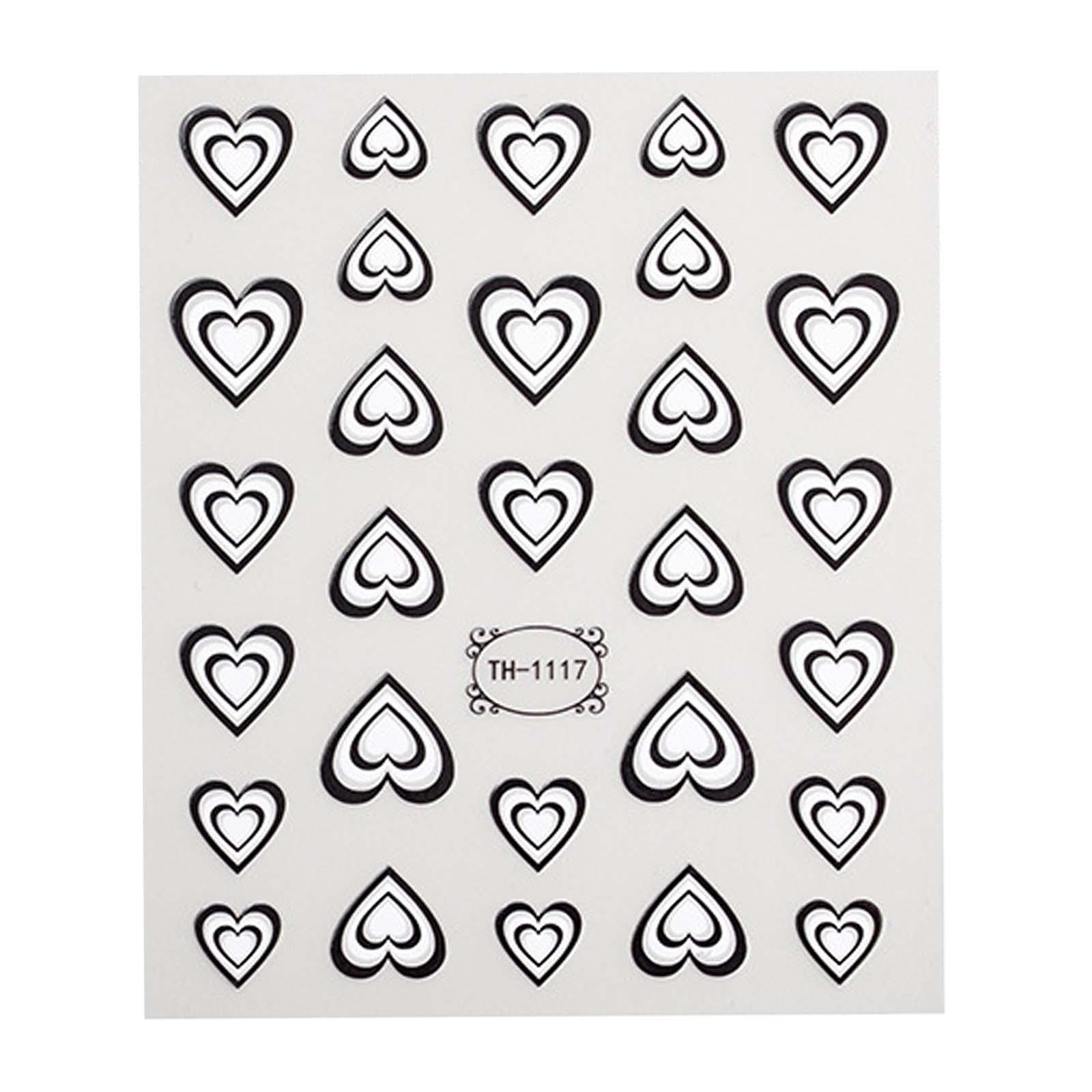 Valentines Day 3D Heart Nail A - Nail Art Valentines Day ulasan dan harga