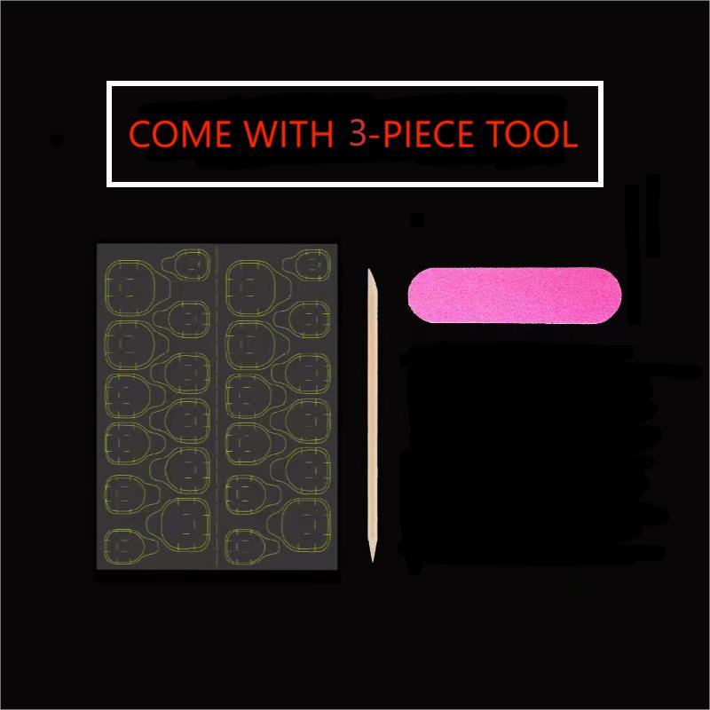 10pcs Handmade Fake Nails Midd - Nail Art Press On ulasan dan harga