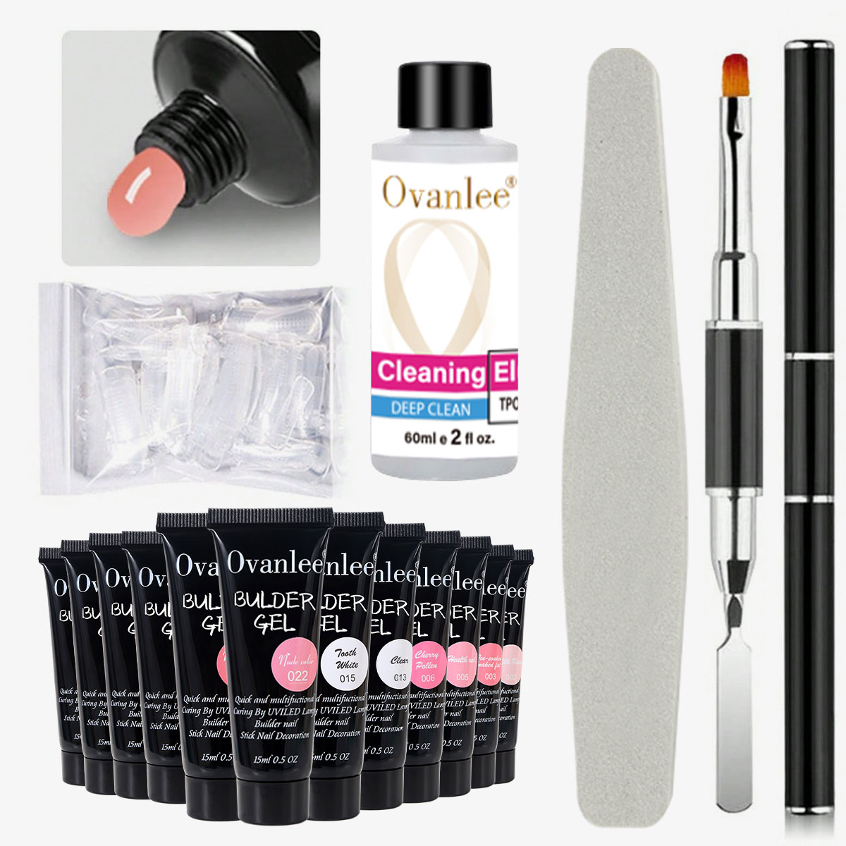 Ovanlee 18-Piece Nail Builder  - Nail Art Ombre ulasan dan harga