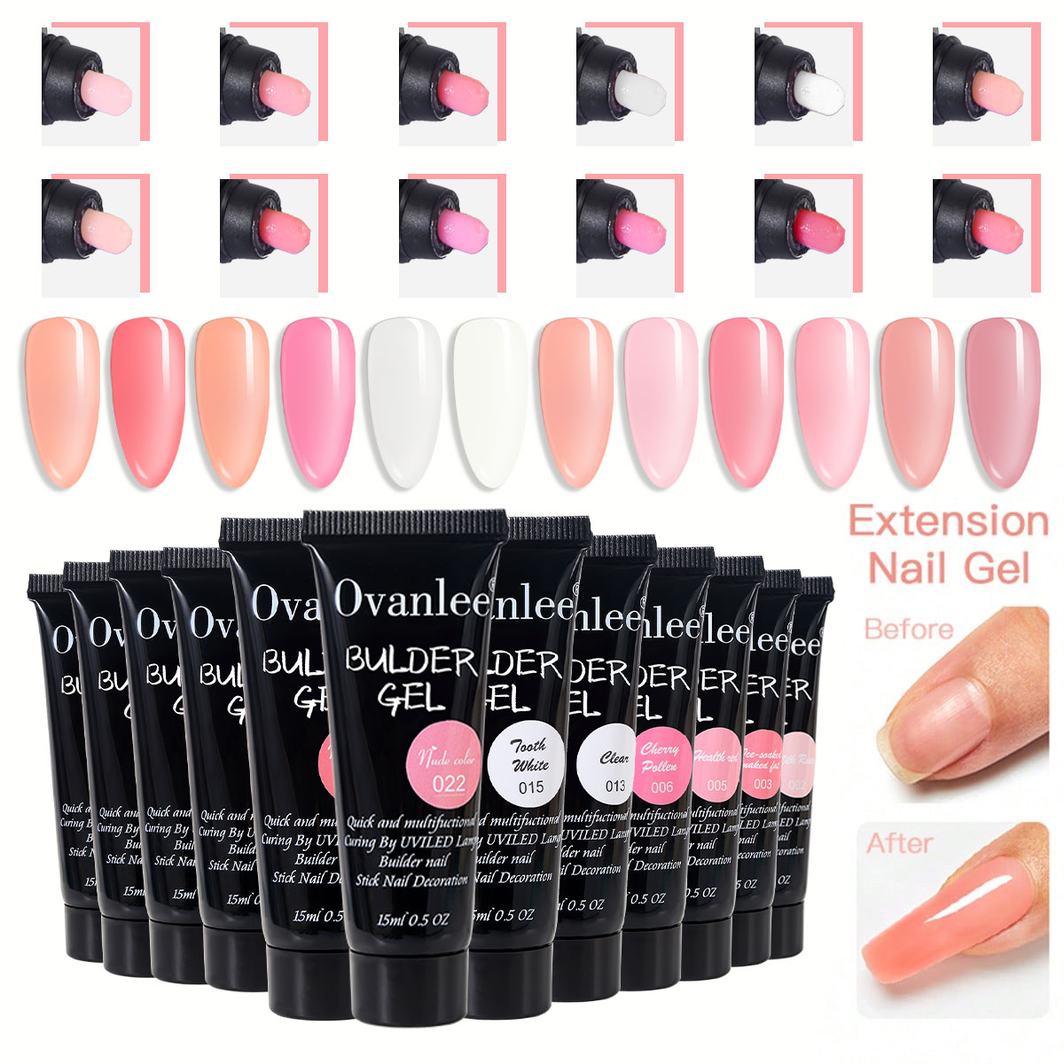 Ovanlee 18-Piece Nail Builder  - Nail Art Ombre ulasan dan harga