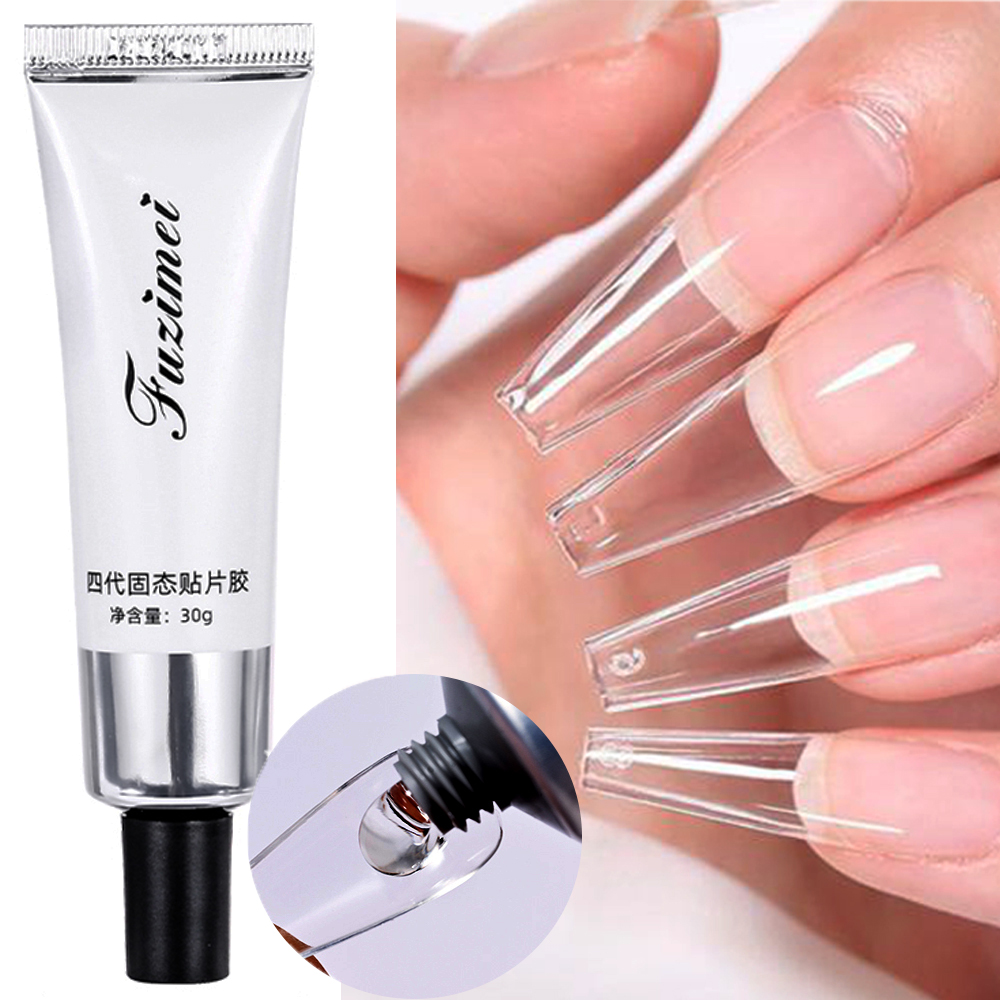 30/20/10g Solid Soft Fake Nail - Nail Art Ombre ulasan dan harga