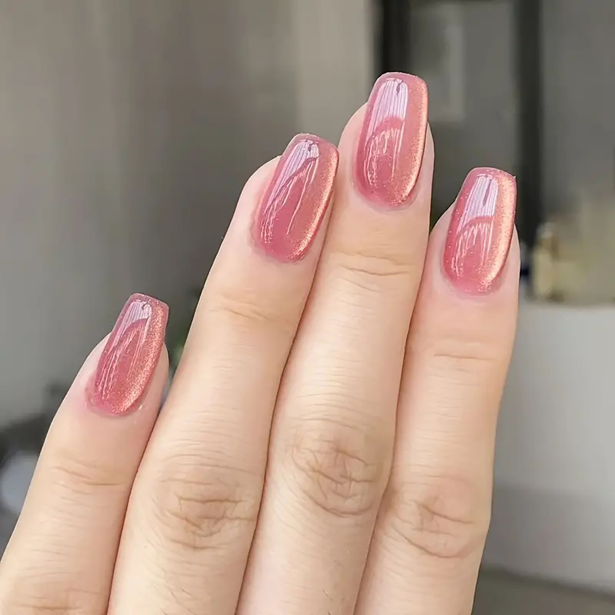 24pcs/30pcs short square balle - Nail Art Pink ulasan dan harga