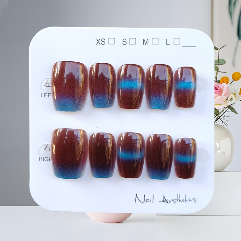 10Pcs Autumn Winter New Style  - Nail Art Press On ulasan dan harga