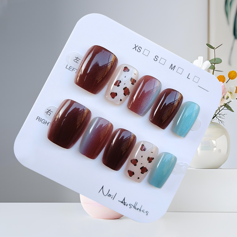 10Pcs Autumn Winter New Style  - Nail Art Press On ulasan dan harga
