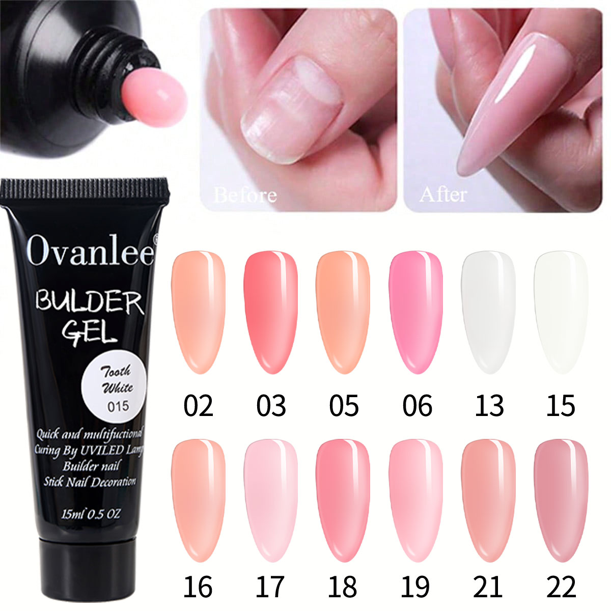 Ovanlee 18-In-1 Form-Free Poly - Nail Art Ombre ulasan dan harga
